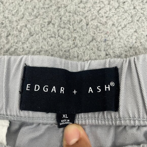 Edgar + Ash Pants Men XL Grey Pull On Drawstring Cargos - Picture 5 of 11